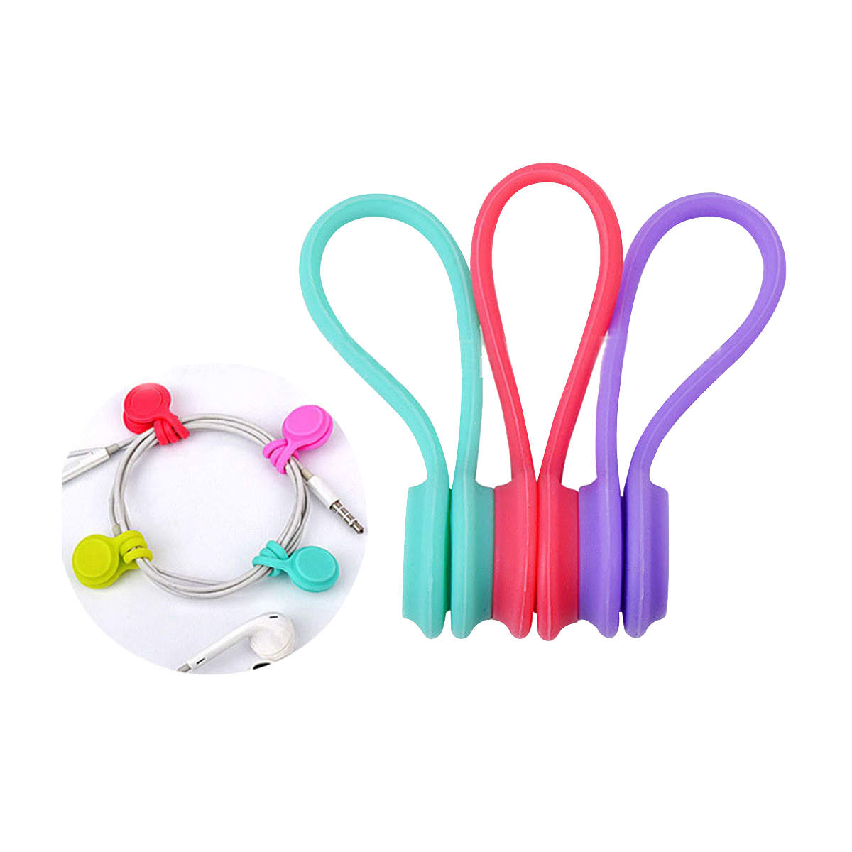 Magnetic Bunny Ear Cable Organizer